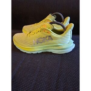 Hoka One One Sneakers Womens 8B Mach 5 Yellow Running Athletic Shoes